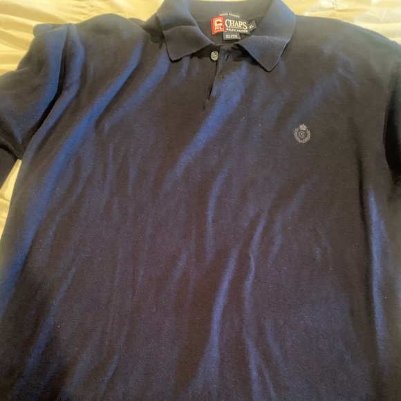 CHAPS Men’s Long Sleeve Polo - Size XL - Picture 3 of 3